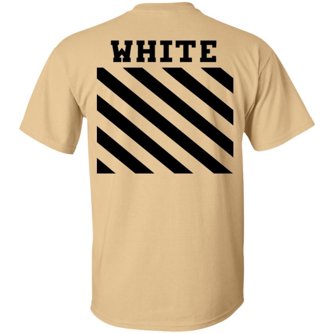 off white shirt tan